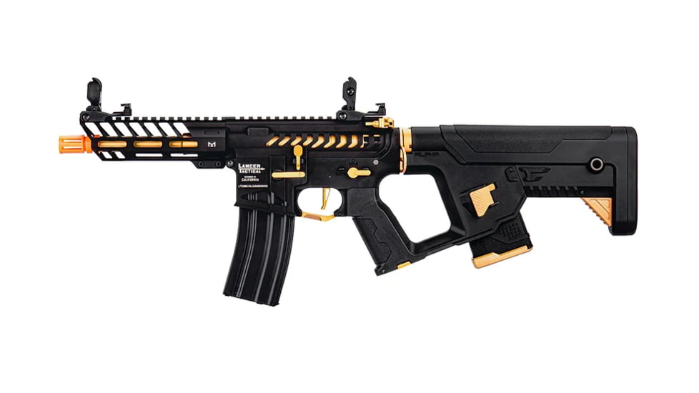 Lancer Tactical Enforcer NEEDLETAIL Skeleton AEG, Black/Gold, LT-29BCGL-G2-ME