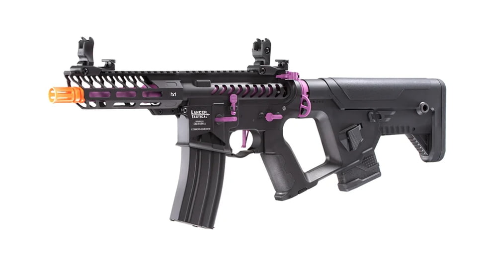 Lancer Tactical Enforcer NEEDLETAIL Skeleton AEG, Black/Purple, LT-29BCPL-G2-ME