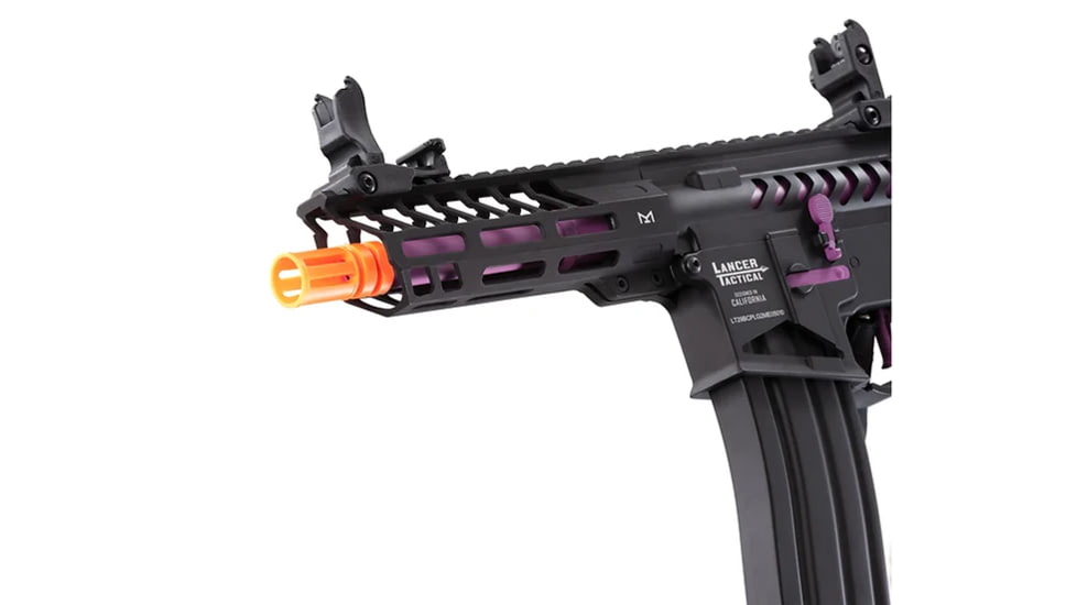 Lancer Tactical Enforcer NEEDLETAIL Skeleton AEG, Black/Purple, LT-29BCPL-G2-ME