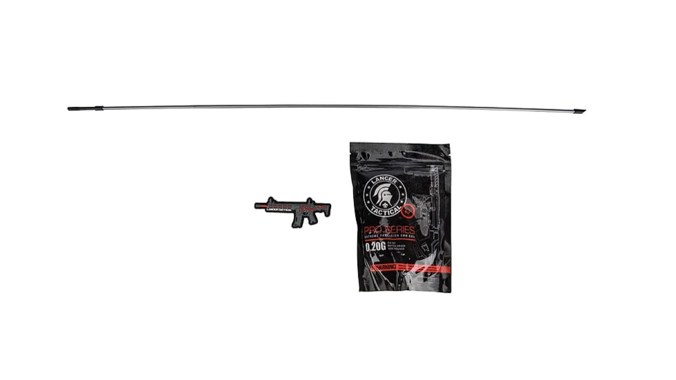 Lancer Tactical Enforcer Needletail Skeleton Crane Stock Low FPS, Black/Navy Blue, LT-29BACNL-G2-ME