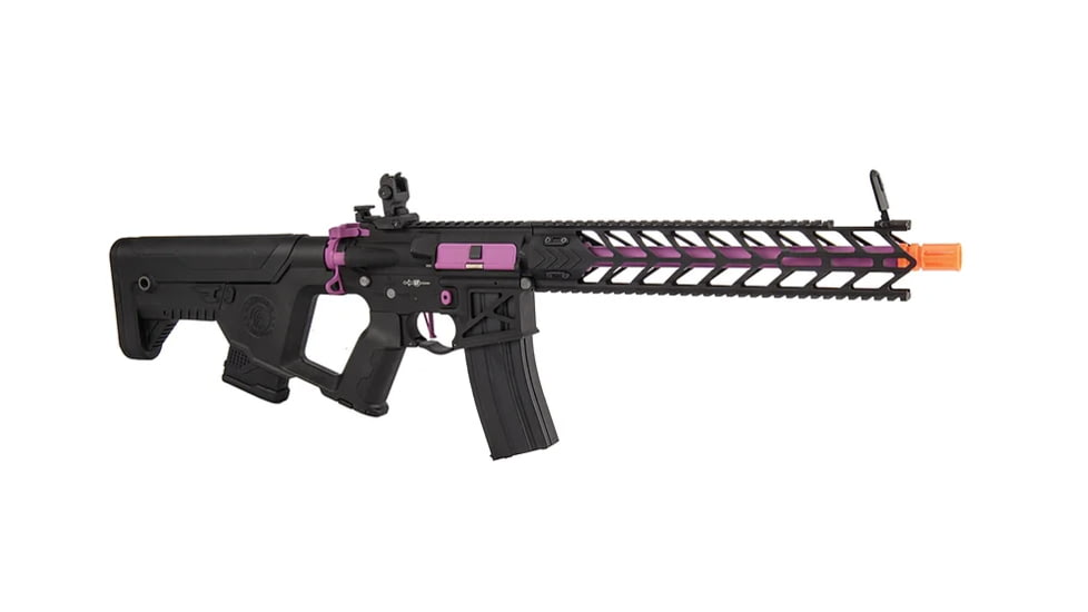 Lancer Tactical Enforcer Night Wing AEG w/ Alpha Stock, Black/Purple, LT-33BCP-G2-ME
