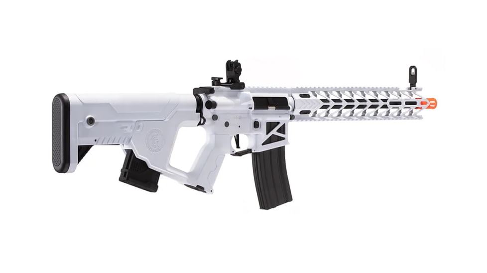 Lancer Tactical Enforcer Night Wing Skeleton AEG w/ Alpha Stock, White/Black, LT-33WCB-G2-ME