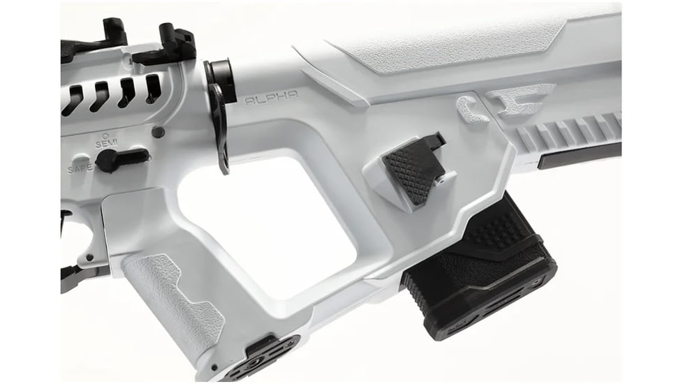 Lancer Tactical Enforcer Night Wing Skeleton AEG w/ Alpha Stock, White/Black, LT-33WCB-G2-ME