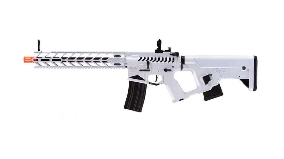 Lancer Tactical Enforcer Night Wing Skeleton AEG w/ Alpha Stock, White/Black, LT-33WCB-G2-ME