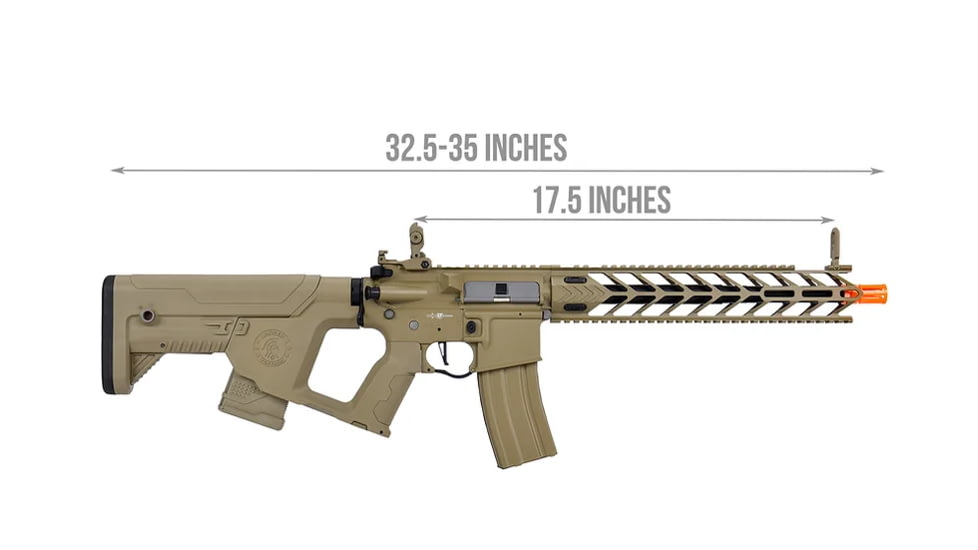 Lancer Tactical ENFORCER PROLINE G2 FULL METAL Night Wing ALPHA STOCK, Tan, LT-33TB-G2-ME