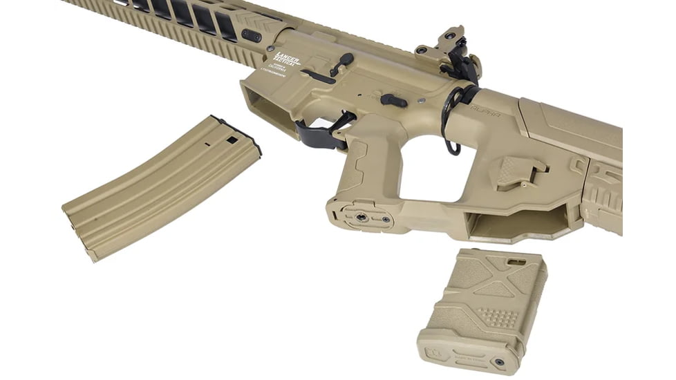 Lancer Tactical ENFORCER PROLINE G2 FULL METAL Night Wing ALPHA STOCK, Tan, LT-33TB-G2-ME