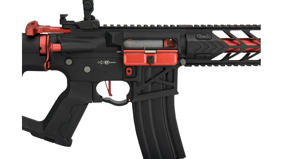 Lancer Tactical Enforcer Series Proline Night Wing Skeleton AEG Rifle, Black/Red, LT-33BCR-G2-ME