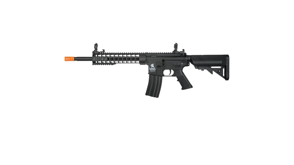 Lancer Tactical Gen 2 10in Keymod M4 Carbine Airsoft AEG Rifle, Black, LT-19B-G2