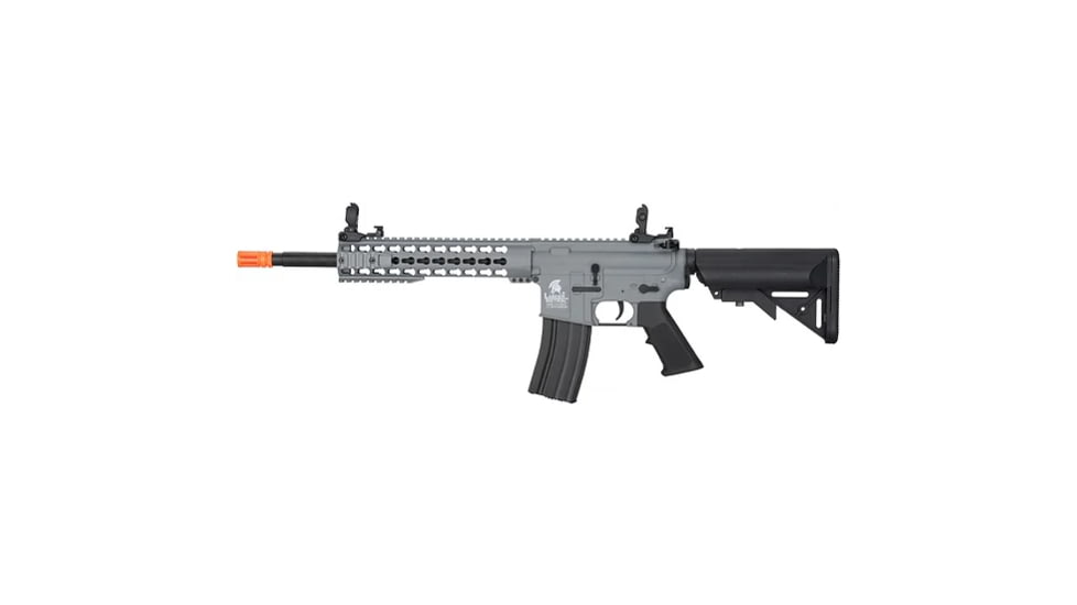 Lancer Tactical Gen 2 10in Keymod M4 Carbine Airsoft AEG Rifle, Gray, LT-19Y-G2