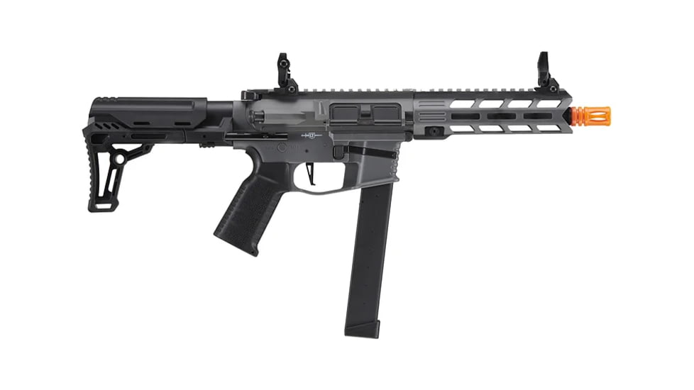Lancer Tactical Gen 2 9mm Battle X CQB Carbine Airsoft AEG, Gray, LT-35Y-G2