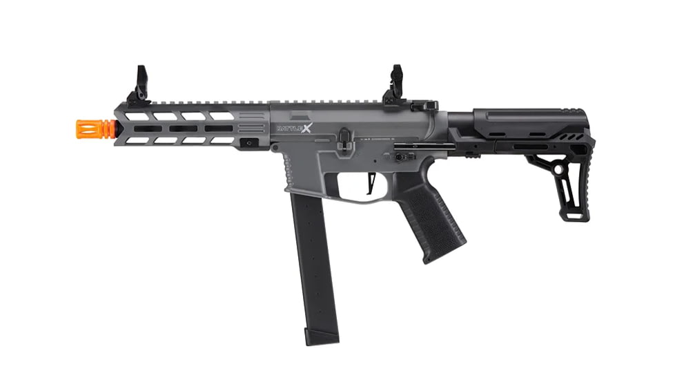 Lancer Tactical Gen 2 9mm Battle X CQB Carbine Airsoft AEG, Gray, LT-35Y-G2