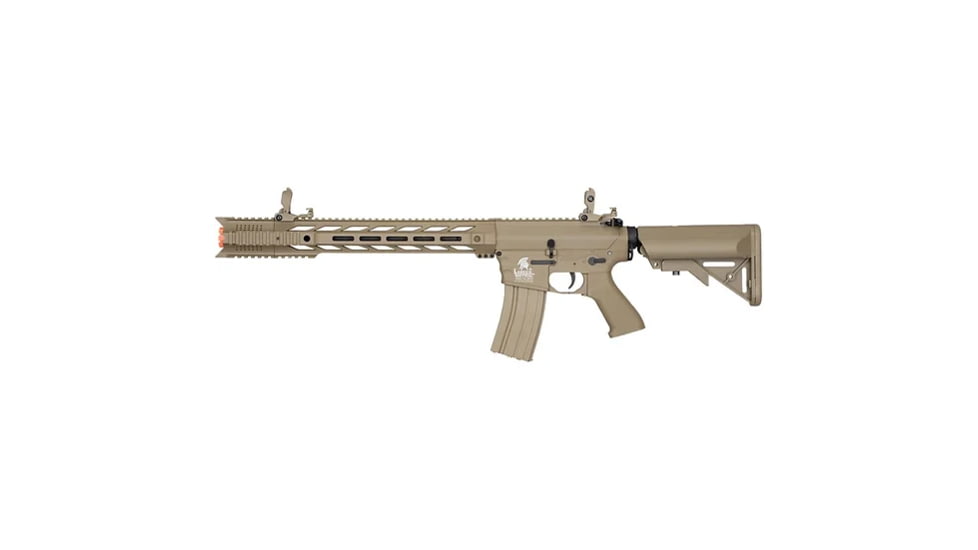 Lancer Tactical Gen 2 M4 SPR Interceptor Airsoft AEG Rifle, Tan, LT-25T-G2
