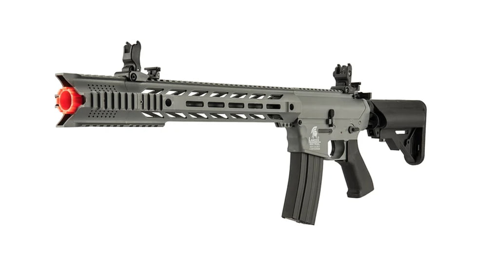 Lancer Tactical Gen 2 SPR Interceptor Airsoft AEG Rifle, Gray, LT-25Y-G2