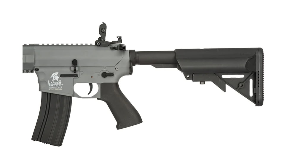 Lancer Tactical Gen 2 SPR Interceptor Airsoft AEG Rifle, Gray, LT-25Y-G2