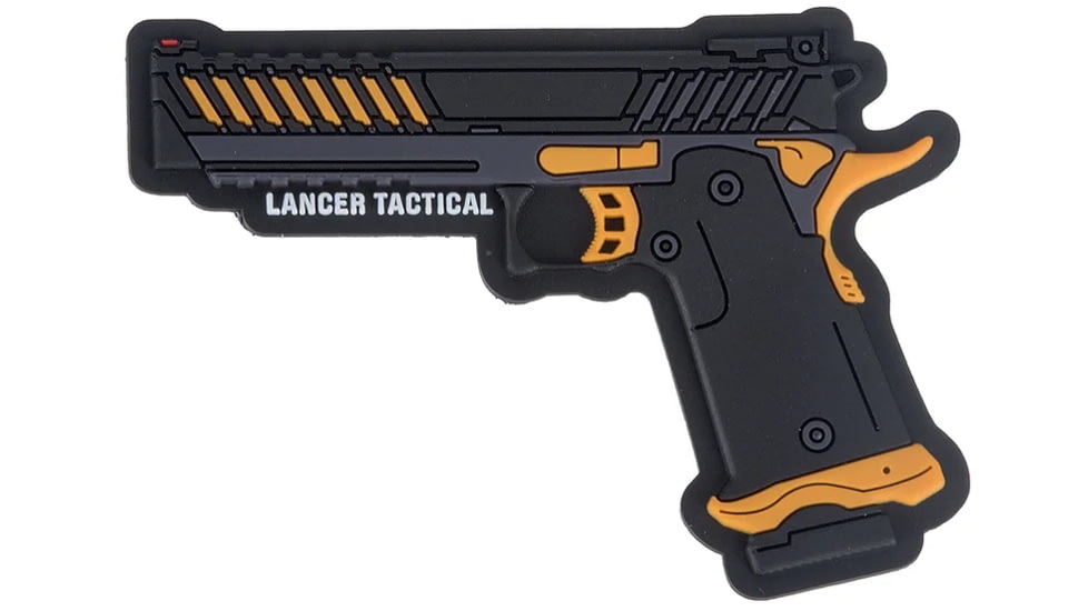 Lancer Tactical Knightshade Hi-Capa Gas Blowback Airsoft Pistol, Black/Blue, LTX-6BN