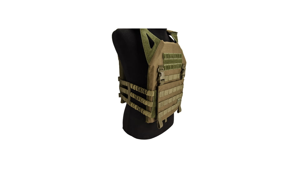 Lancer Tactical Lightweight Plate Carrier w/ Foam Dummy Plates, Olive Drab, CA-2112G