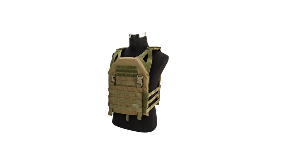 Lancer Tactical Lightweight Plate Carrier w/ Foam Dummy Plates, Olive Drab, CA-2112G