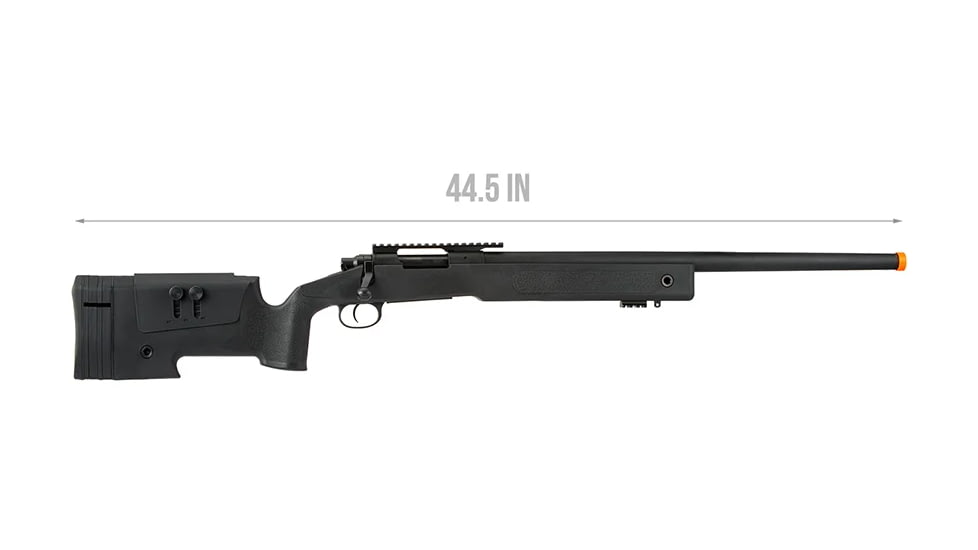 Lancer Tactical M40A3 Bolt Action Airsoft Sniper Rifle, Black, LT-M40A3B