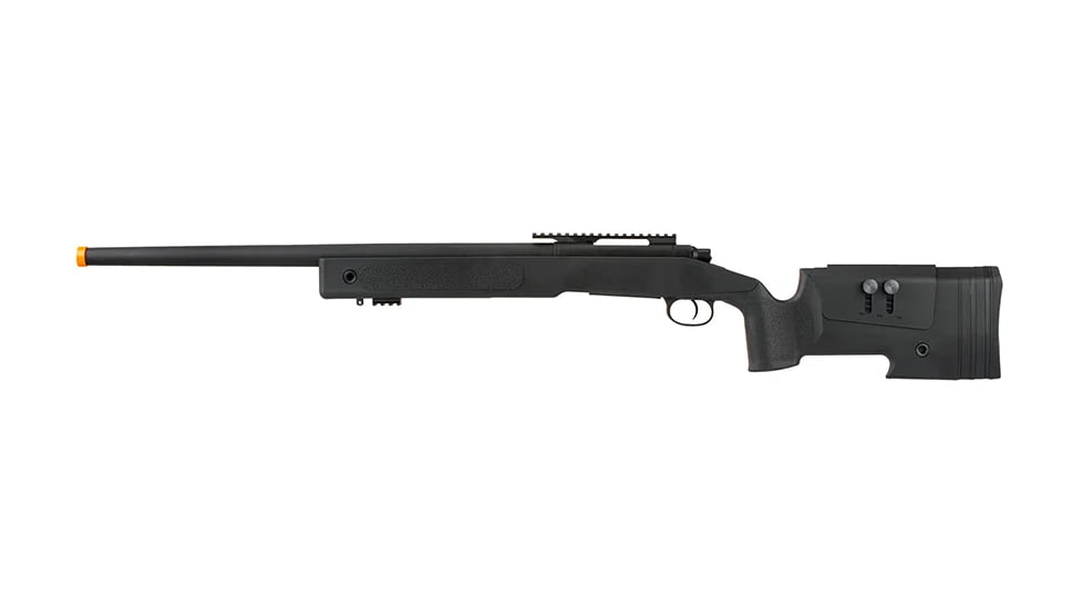 Lancer Tactical M40A3 Bolt Action Airsoft Sniper Rifle, Black, LT-M40A3B