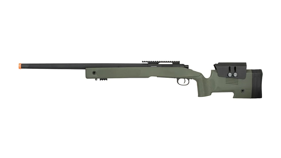 Lancer Tactical M40A3 Bolt Action Airsoft Sniper Rifle, Green, LT-M40A3G