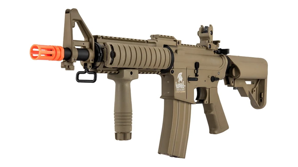 Lancer Tactical MK18 Nylon Polymer MOD 0 AEG Airsoft Rifle, Tan, LT-02CT-G2