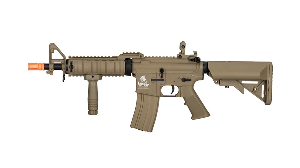 Lancer Tactical MK18 Nylon Polymer MOD 0 AEG Airsoft Rifle, Tan, LT-02CT-G2