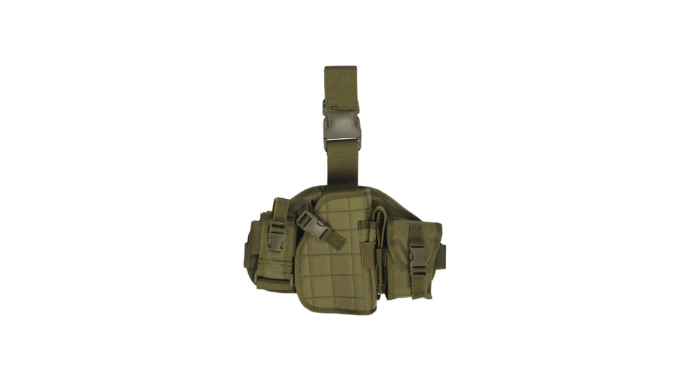 Lancer Tactical MOLLE Platform Drop Leg Pistol Holster, Olive Drab, CA-324G