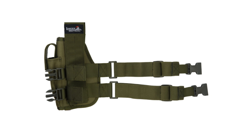 Lancer Tactical Nylon 92F Drop Leg Holster, Olive Drab, CA-323GN