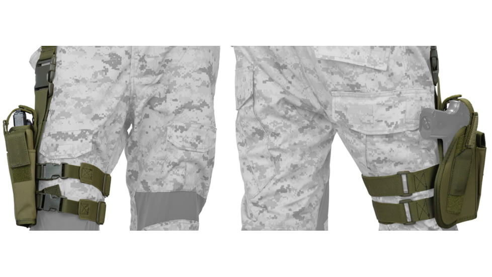 Lancer Tactical Nylon 92F Drop Leg Holster, Olive Drab, CA-323GN