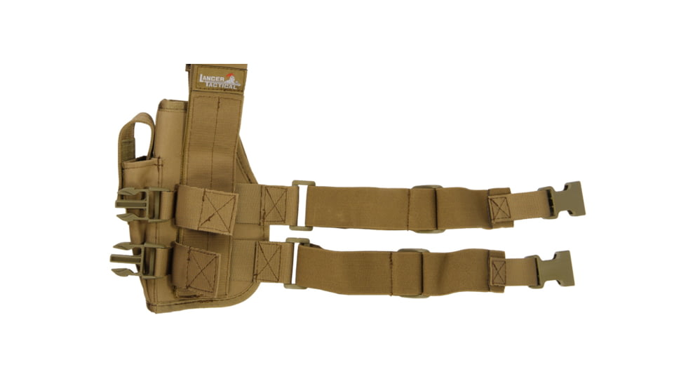 Lancer Tactical Nylon 92F Drop Leg Holster, Tan, CA-323TN