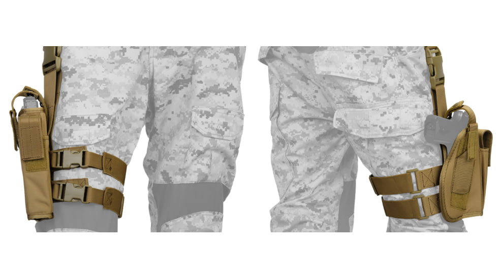 Lancer Tactical Nylon 92F Drop Leg Holster, Tan, CA-323TN