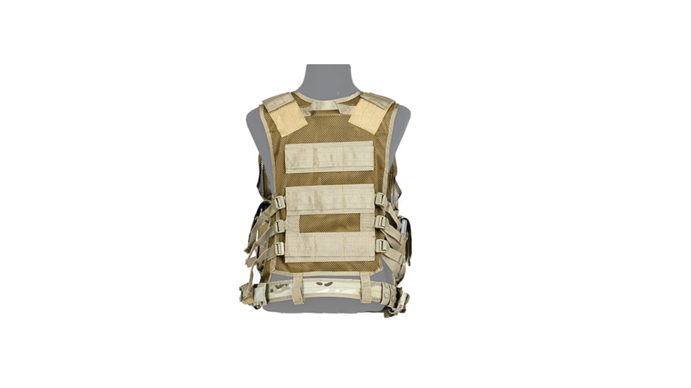 Lancer Tactical Nylon Cross Draw Vest w/Holster, Camo, CA-310CN