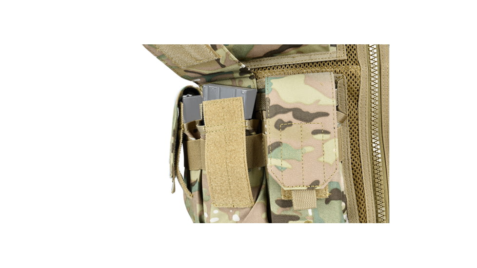 Lancer Tactical Nylon Cross Draw Vest w/Holster, Camo, CA-310CN