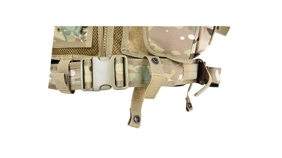 Lancer Tactical Nylon Cross Draw Vest w/Holster, Camo, CA-310CN