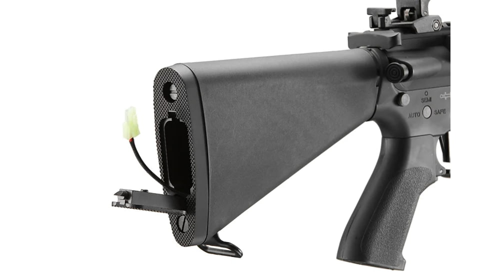 Lancer Tactical Proline 7in KeyMod Airsoft AEG Rifle w/ Stubby Stock, Black, LT-14BBU-G2-ME
