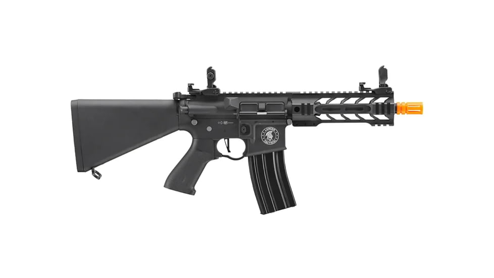 Lancer Tactical Proline 7in M-LOK Battle Hawk Airsoft AEG w/ Stubby Stock, Black, LT-34BU7-G2-ME