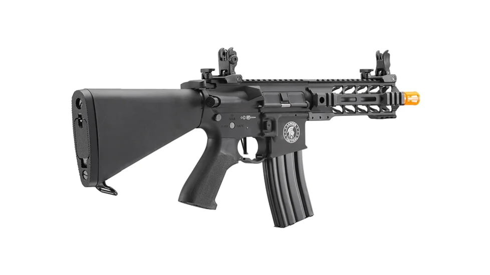 Lancer Tactical Proline 7in M-LOK Battle Hawk Airsoft AEG w/ Stubby Stock, Black, LT-34BU7-G2-ME