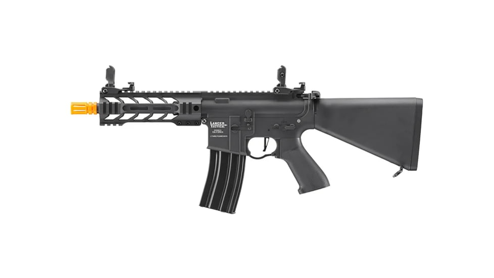 Lancer Tactical Proline 7in M-LOK Battle Hawk Airsoft AEG w/ Stubby Stock, Black, LT-34BU7-G2-ME