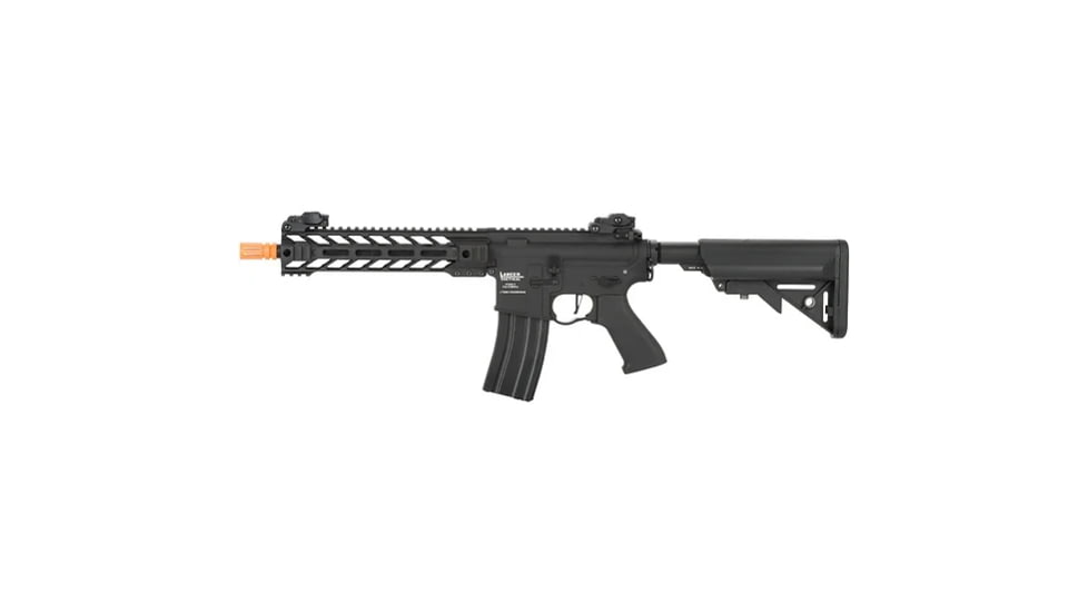 Lancer Tactical Proline Enforcer Battle Hawk 10in M4 Airsoft Rifle, Black, LT-34BA10-G2-ME