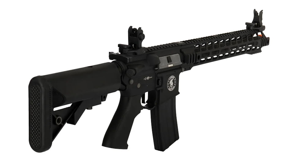 Lancer Tactical Proline Enforcer Battle Hawk 14in M4 Airsoft Rifle, Black, LT-34BA14-G2-ME