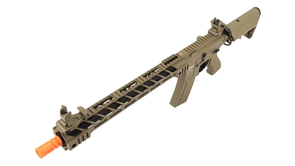 Lancer Tactical Proline Enforcer Battle Hawk 14in M4 Airsoft Rifle, Tan, LT-34TA14-G2-ME