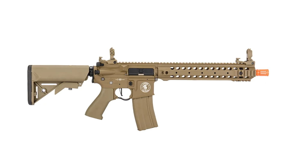 Lancer Tactical Proline LT-24 M4 12in Rail AEG Rifle, Tan, LT-24T12-G2-ME