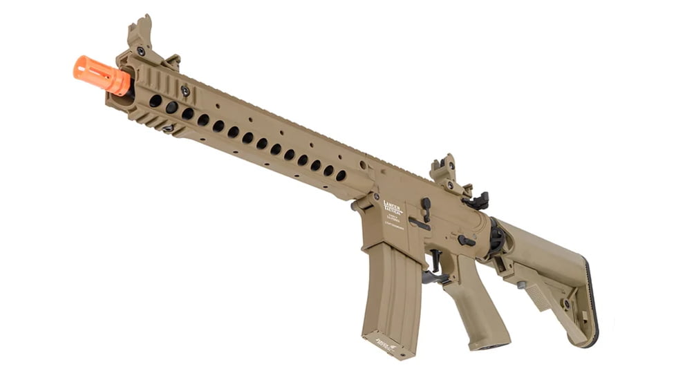 Lancer Tactical Proline LT-24 M4 12in Rail AEG Rifle, Tan, LT-24T12-G2-ME