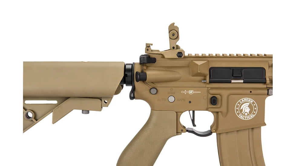 Lancer Tactical Proline LT-24 M4 12in Rail AEG Rifle, Tan, LT-24T12-G2-ME