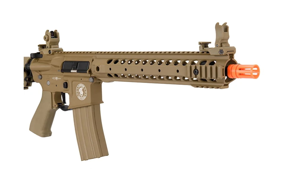Lancer Tactical Proline LT-24 M4 12in Rail AEG Rifle, Tan, LT-24T12-G2-ME