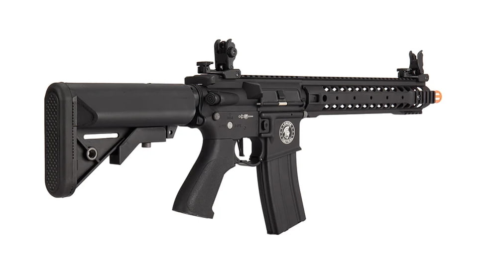 Lancer Tactical ProLine Series 12in M4 AEG Rifle, Black, LT-24B12-G2-ME