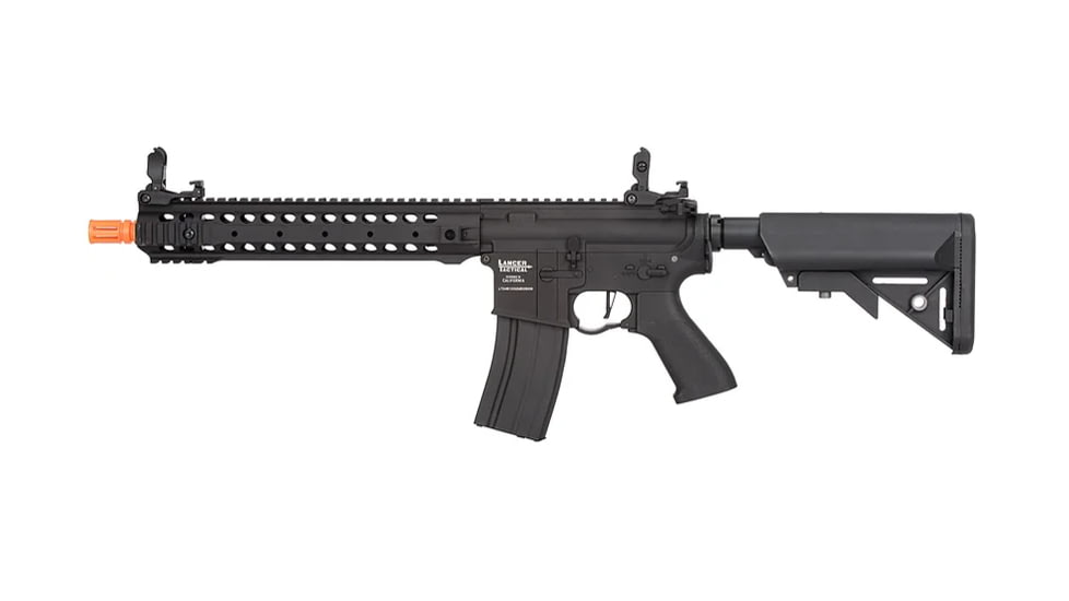 Lancer Tactical ProLine Series 12in M4 AEG Rifle, Black, LT-24B12-G2-ME