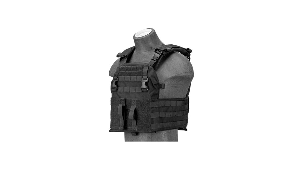 Lancer Tactical Quick Depart Plate Carrier, Black, CA-2155B