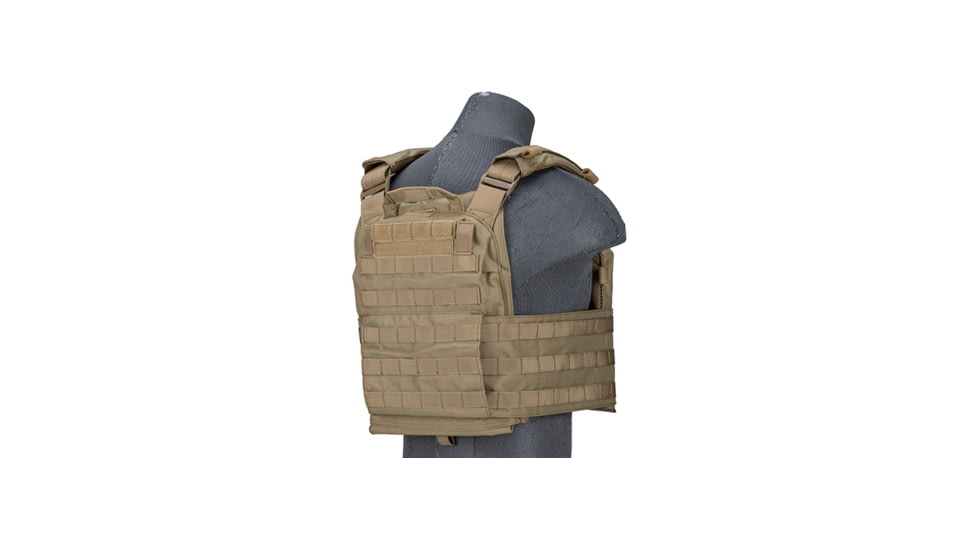 Lancer Tactical Quick Depart Plate Carrier, Tan, CA-2155T