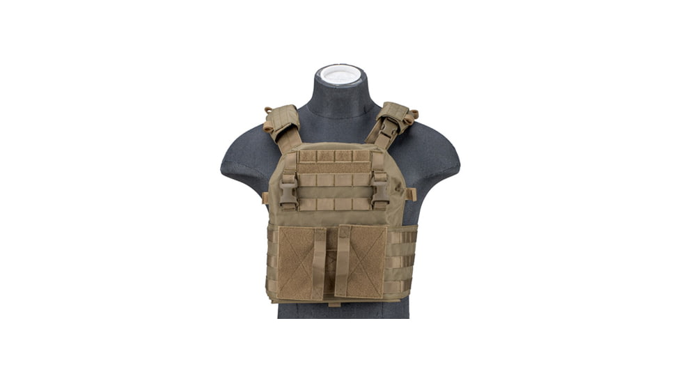 Lancer Tactical Quick Depart Plate Carrier, Tan, CA-2155T